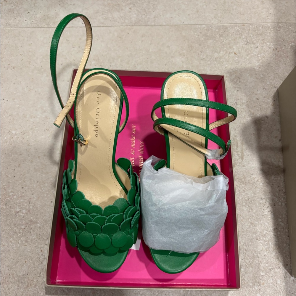 Green Strappy Sandals